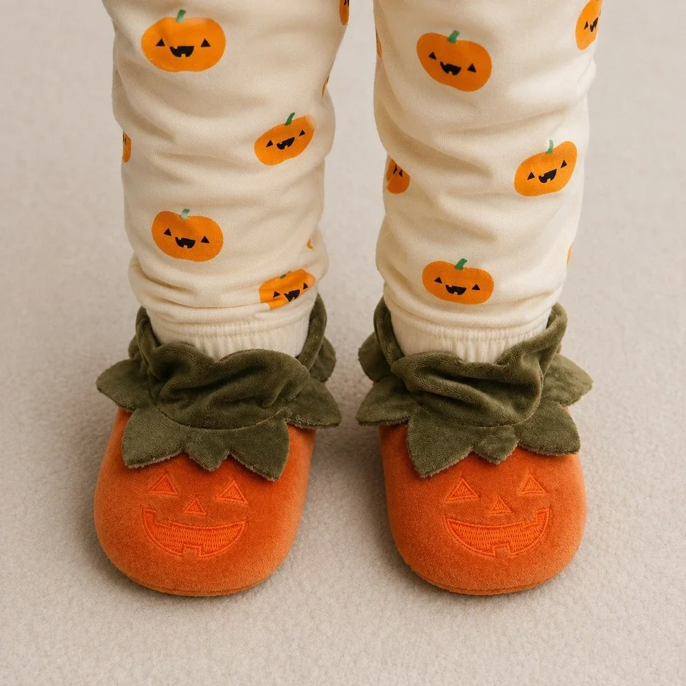 Old Navy Baby Unisex NWT 3-6M 2 pc Pumpkin Jogger & Booties Halloween Set